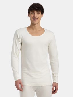 Jockey - 2403 Men Super Warm Cotton Rich Brushed Thermal Undershirt - Off White