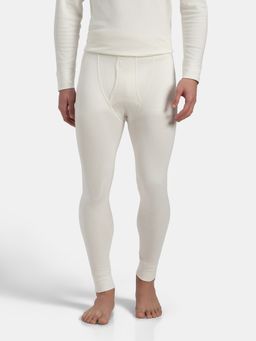 Jockey - 2421 Men Super Warm Combed Cotton Rich Brushed Thermal Long John - Off White