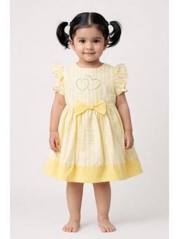 One Friday - Baby Girls Yellow Cotton Dress