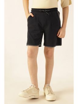 One Friday - Boys Black Knit Lycra Shorts