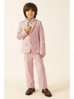 One Friday - Boys Classic Pastel Pink Formal Blazer And Trouser