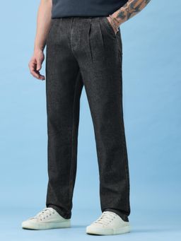 The Souled Store - Charcoal Men Straight Fit Jeans