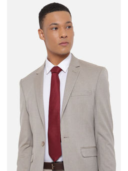 Louis Philippe - Men Red Textured Tie