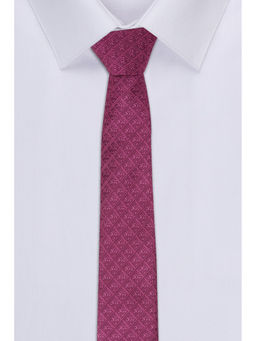Van Heusen - Men Pink Embroidered Tie