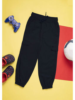 Purple United Kids - Boys Navy Blue Cotton Joggers