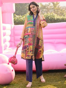 Saundh - Rumi Kurta With Pant- Multi-Color (Set of 2)