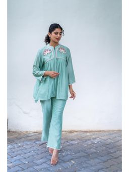 MINSH - Aqua Frost Blue Co-Ord (Set of 2)