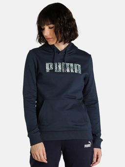 Puma - Graphic Womens Blue Hoodie