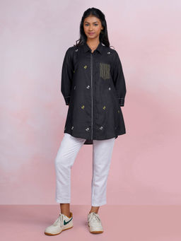 The House of Hemp - Dune Cactus Black Shirt with Pant (Set of 2)