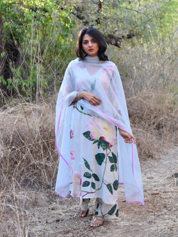 Oodeypore - Amalia Blue Kurta And Dupatta (Set of 2)