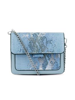 London Rag - Blue Reptile Print Sling Bag