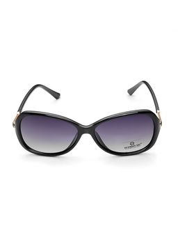 HASHTAG EYEWEAR - Blue UV Protection Butterfly Full Rim Casual Women Sunglass - 8231-Black (56)