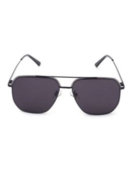 HASHTAG EYEWEAR - Black UV Protection Square Full Rim Casual Unisex Sunglass - B80-431 C1 BLack (52)