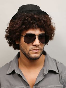 HASHTAG EYEWEAR - Grey UV Protection Aviator Full Rim Casual Sunglass - EVAI HL7101-M01 (46)