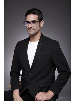 HASHTAG EYEWEAR - Clear Lens Square Full Rim Casual Unisex Computer Glass - HTABS-12-G.BLK (48)