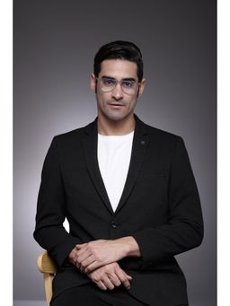 HASHTAG EYEWEAR - Clear Lens Rectangle Full Rim Casual Unisex Computer Glass - HTABS-1-TRA (40)