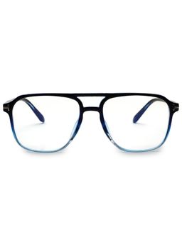 HASHTAG EYEWEAR - Clear Lens Square Full Rim Casual Unisex Computer Glass - HTEC-10012-G.BLK (46)