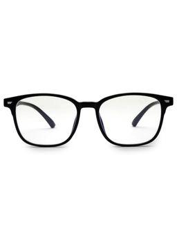 HASHTAG EYEWEAR - Clear Lens Square Full Rim Casual Unisex Computer Glass - HTEC-10092-BLK (45)