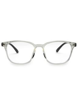 HASHTAG EYEWEAR - Clear Lens Square Full Rim Casual Unisex Computer Glass - HTEC-10092-TRA (45)