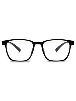 HASHTAG EYEWEAR - Clear Lens Hexagonal Full Rim Casual Unisex Computer Glass - HTEC-10112-BLK (42)