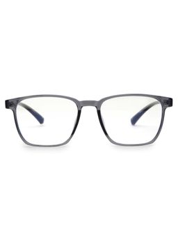 HASHTAG EYEWEAR - Clear Lens Square Full Rim Casual Unisex Computer Glass - HTEC-10112-GRY (42)