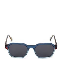 HASHTAG EYEWEAR - Black UV Protection Square Full Rim Casual Unisex Sunglass - HTMB1190_C2 (42)