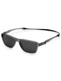 HASHTAG EYEWEAR - Black Rectangle Full Rim Casual Unisex Sunglass - HTSGEX-14132-C3 (43)