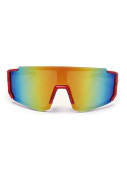 HASHTAG EYEWEAR - Multi Colour Square Full Rim Casual Unisex Sunglass - HT-SPORT-0101 C1 (58)