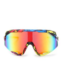 HASHTAG EYEWEAR - Multi Colour Square Full Rim Casual Unisex Sunglass - HT-SPORT-0102 C4 (63)