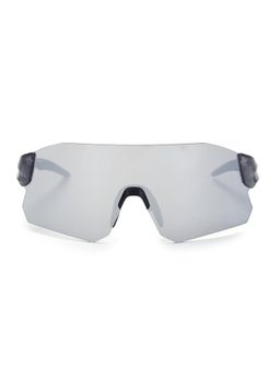 HASHTAG EYEWEAR - Grey UV Protection Square Rimless Casual Unisex Sunglass - HT-SPORT-0103 C3 (54)