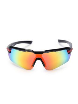 HASHTAG EYEWEAR - Multi Colour Square Half Rim Casual Unisex Sunglass - HT-SPORT-0104 C4 (52)