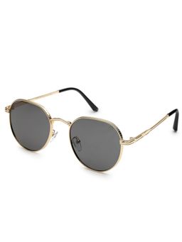 HASHTAG EYEWEAR - Black UV Protection Oval Full Rim Casual Sunglass - ICE-S2295-C2 (48)