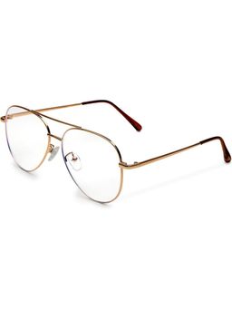 HASHTAG EYEWEAR - Clear Lens Aviator Full Rim Casual Unisex Computer Glass - MLAB-131562-C5 (50)