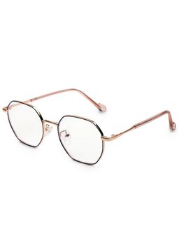 HASHTAG EYEWEAR - Clear Lens Hexagonal Full Rim Casual Unisex Computer Glass - MLAB-1351732-C9 (44)