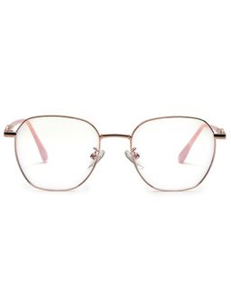 HASHTAG EYEWEAR - Clear Lens Hexagonal Full Rim Casual Unisex Computer Glass - MLAB-1351782-C8 (44)