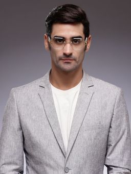 HASHTAG EYEWEAR - Clear UV Protection Hexagonal Rimless Casual Sunglass - SEWA-9070-TRA (50)