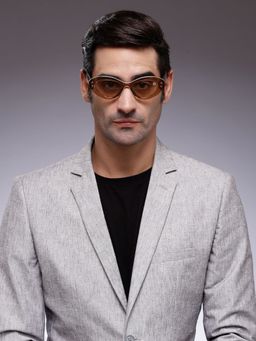 HASHTAG EYEWEAR - Brown UV Protection Cat Eye Full Rim Casual Unisex Sunglass - SEWA-YT7748-BRN (46)