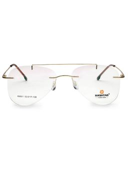 HASHTAG EYEWEAR - Clear Regular Lens Aviator Rimless Casual Eyeglass Frame - THIN LINE-88801-C9 (47)
