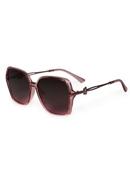 HASHTAG EYEWEAR - Grey UV Protection Square Full Rim Casual Women Sunglass - TT (32) 8251-Pink (55)