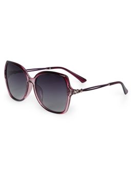 HASHTAG EYEWEAR - Grey Butterfly Full Rim Casual Women Sunglass - TT (32) 8263-Purple (57)