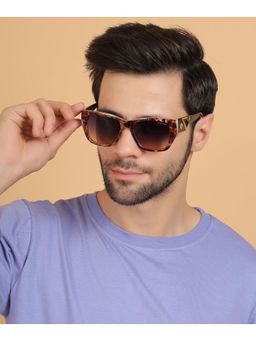 HASHTAG EYEWEAR - Blue UV Protection Square Full Rim Casual Unisex Sunglass - TZ-24-8084-C1 (51)