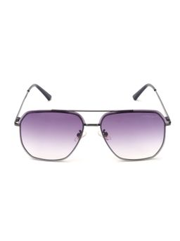 HASHTAG EYEWEAR - Purple Square Full Rim Casual Unisex Sunglass - Try (14) B80-431 C2 (52)