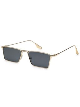 HASHTAG EYEWEAR - Black UV Protection Rectangle Full Rim Casual Unisex Sunglass - VS 6071-Gold (30)