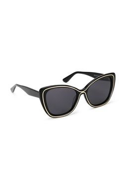 HASHTAG EYEWEAR - Black UV Protection Cat Eye Full Rim Casual Women Sunglass - YD1131_C1 (55)