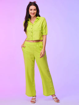 Globus - Women Lime Co-Ord (Set of 2)