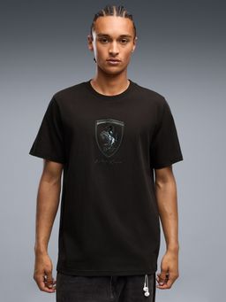 Puma - Scuderia Ferrari Tonal Shield Black Men's T-Shirt