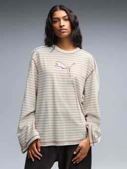 Puma - T7 Off White Long Sleeve T-Shirt