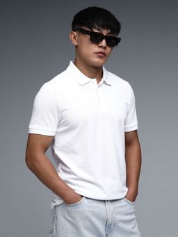 Puma - Essentials White Men's Slim Fit Polo T-Shirt