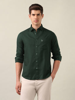 U.S. POLO ASSN. - Men's Tailored Fit Textured Shirt