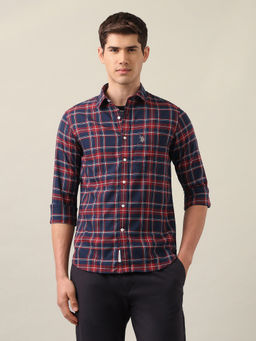 U.S. POLO ASSN. - Men's Tailored Fit Tartan Checked Shirt